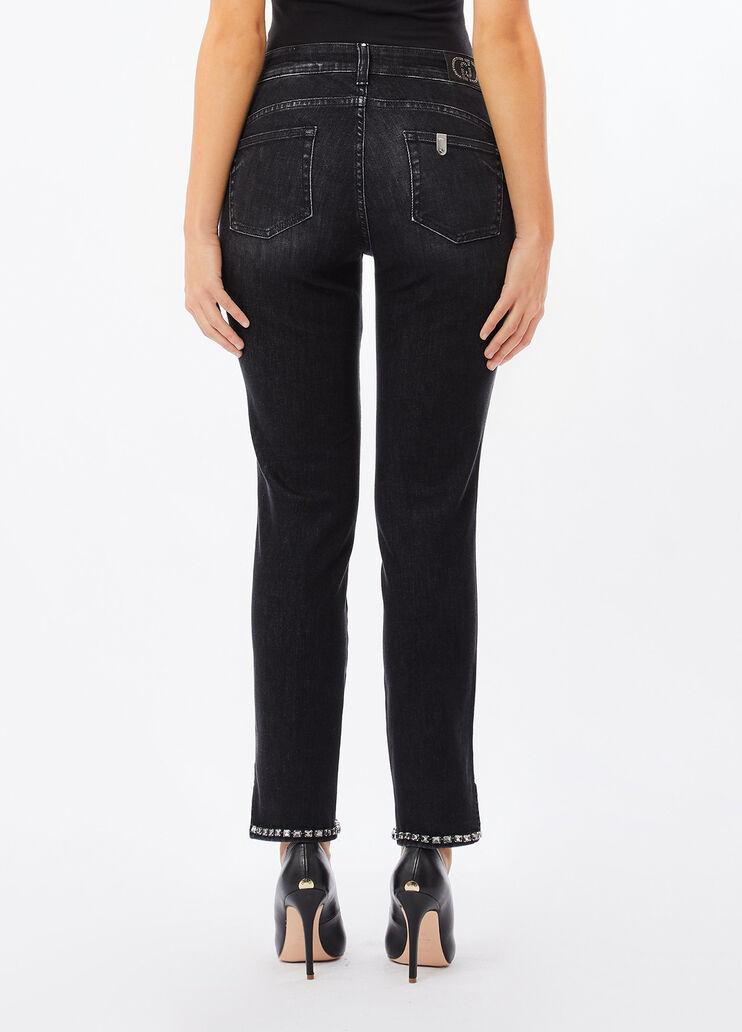 Bottom-Up Skinny-Jeans Denim-Schwarz Liu Jo - medium