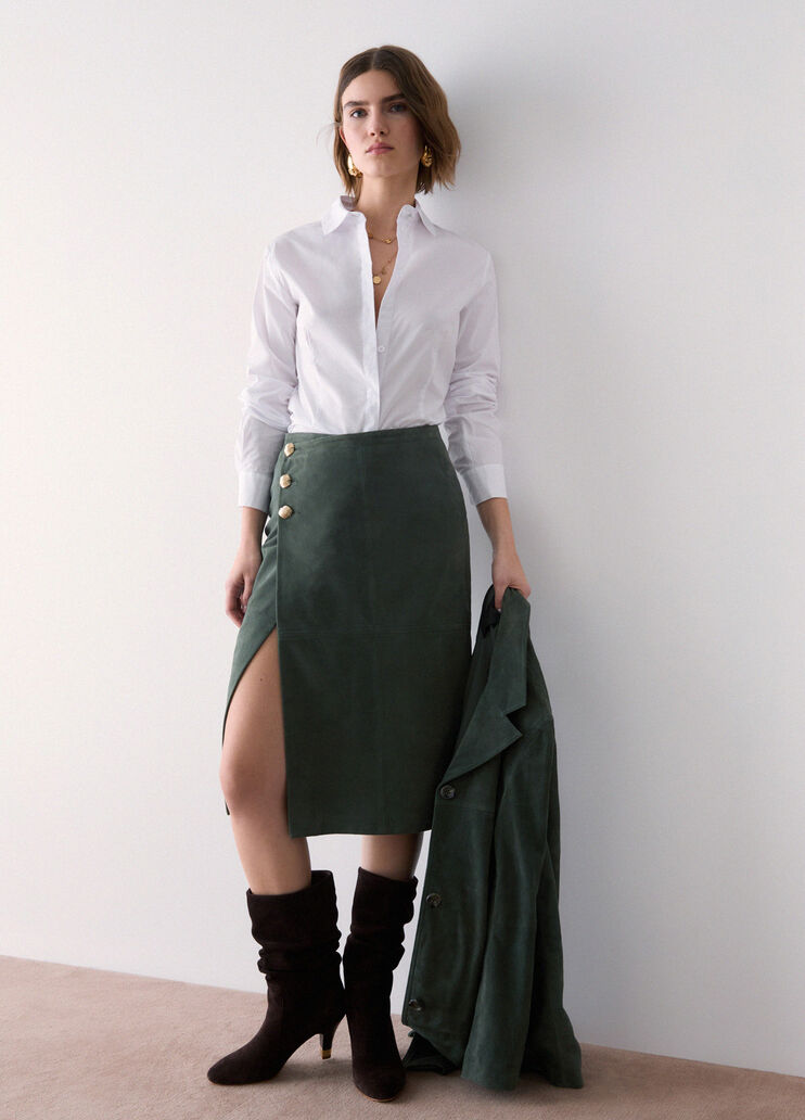 Chemise en popeline blanc et je t'aime Liu Jo - medium
