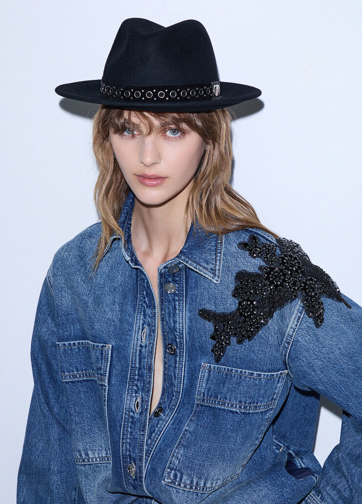 Hat fedora black Liu Jo - medium