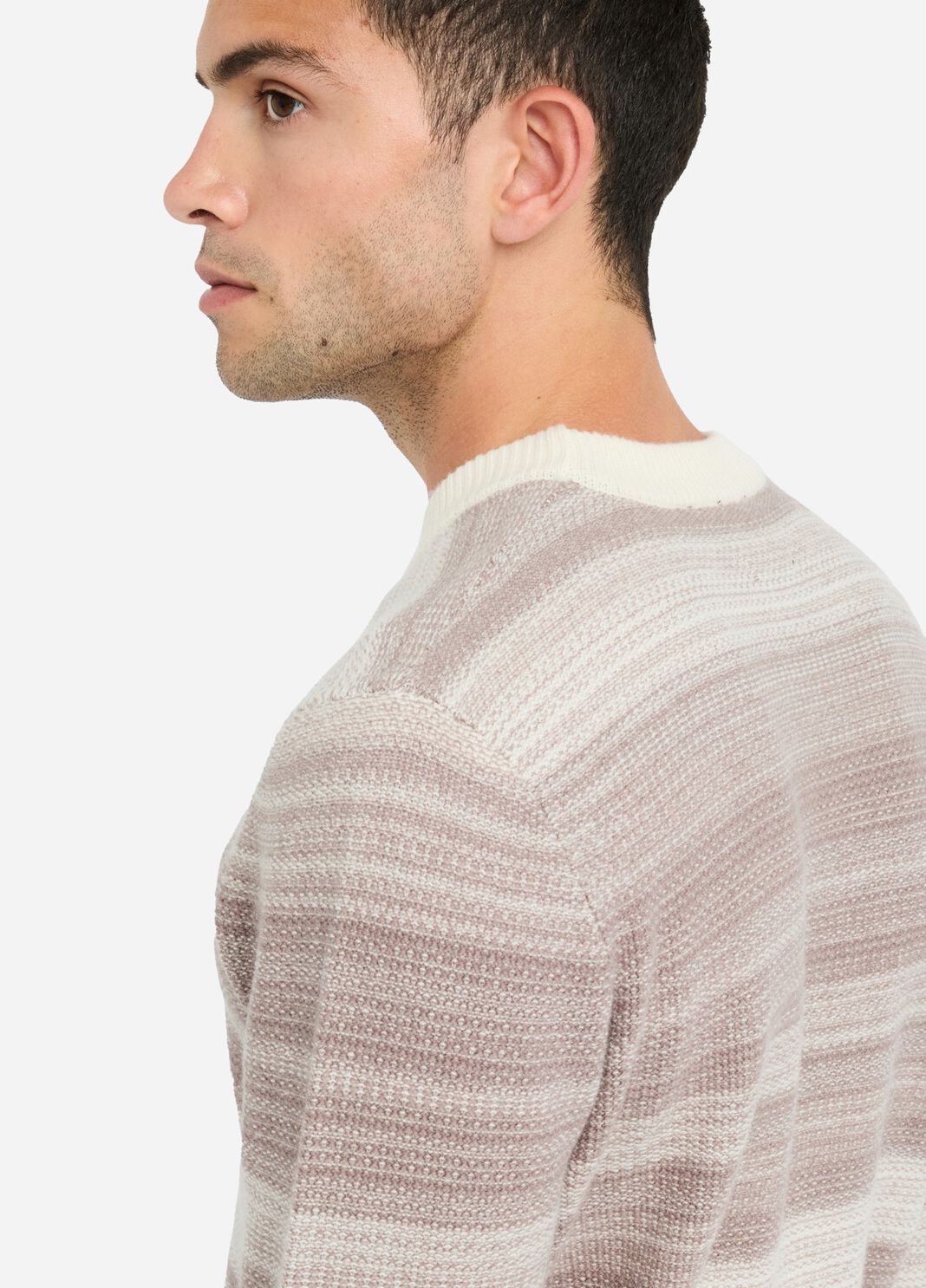 Striped wool and cashmere jumper beige Liu Jo - large image number 3