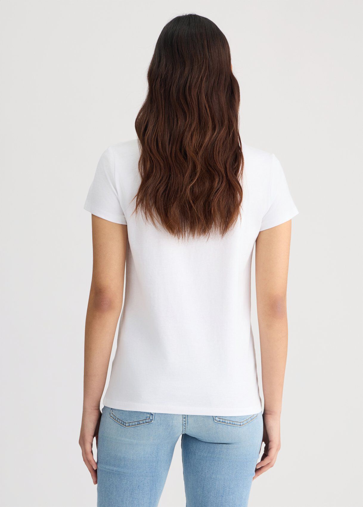 T-shirt with animal-print heart colour white/leopard print