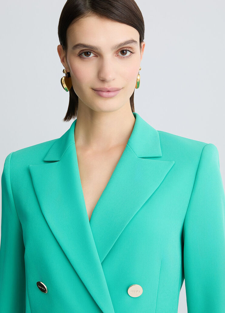 Double-breasted blazer green Liu Jo - large image number 2 Double-breasted blazer green Liu Jo - large image number 2