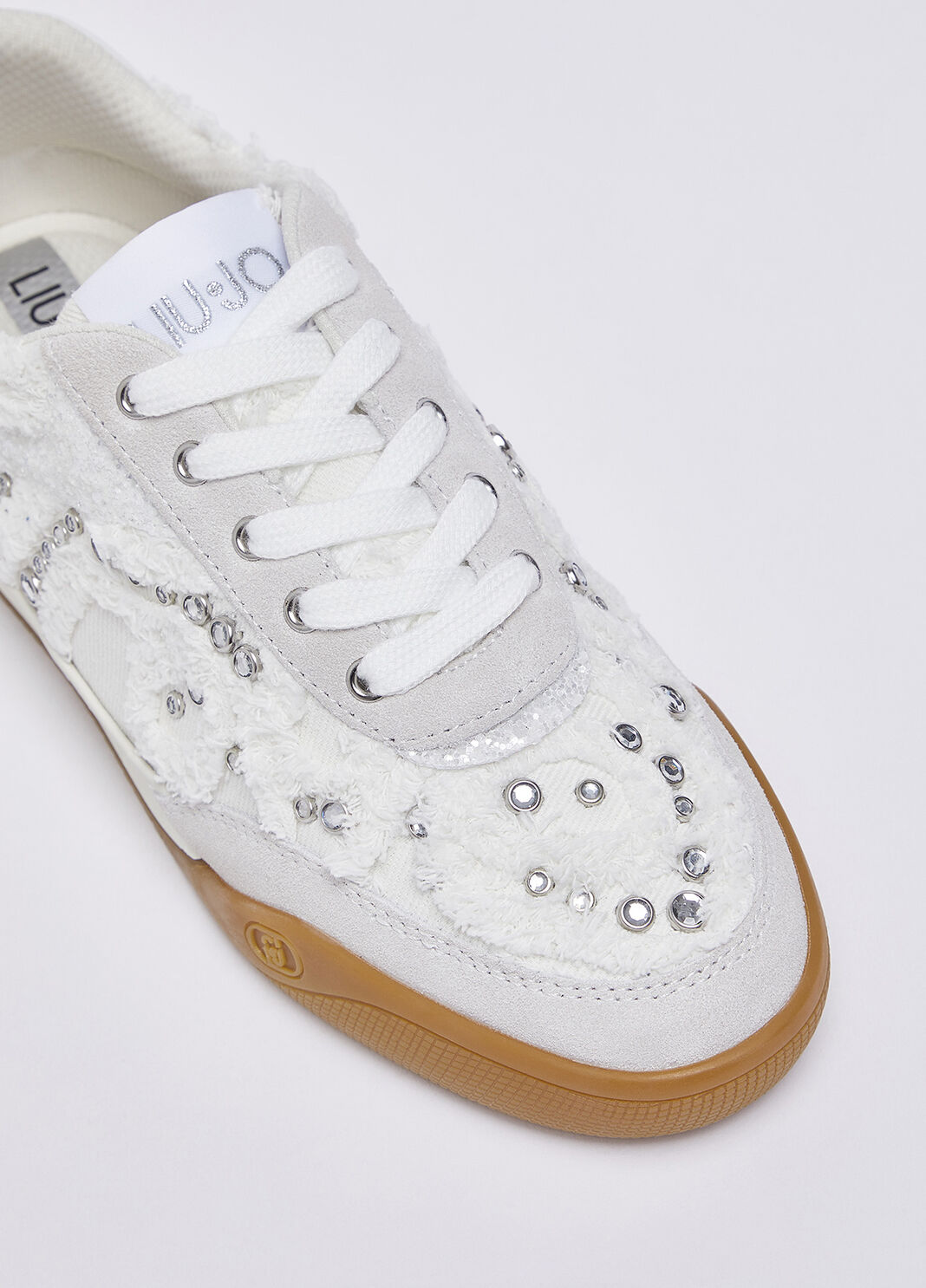 Sneakers in denim con pietre gioiello bianco Liu Jo - large image number 5