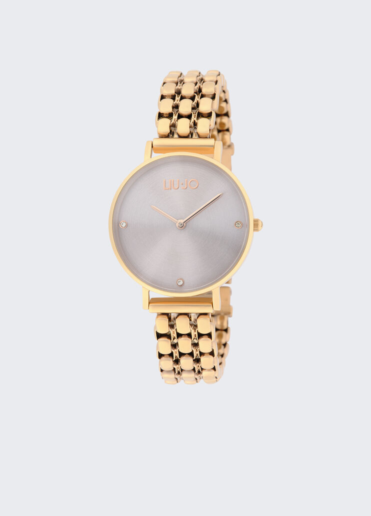 Mehrreihige Armbanduhr aus Stahl gold Liu Jo - medium Mehrreihige Armbanduhr aus Stahl gold Liu Jo - medium