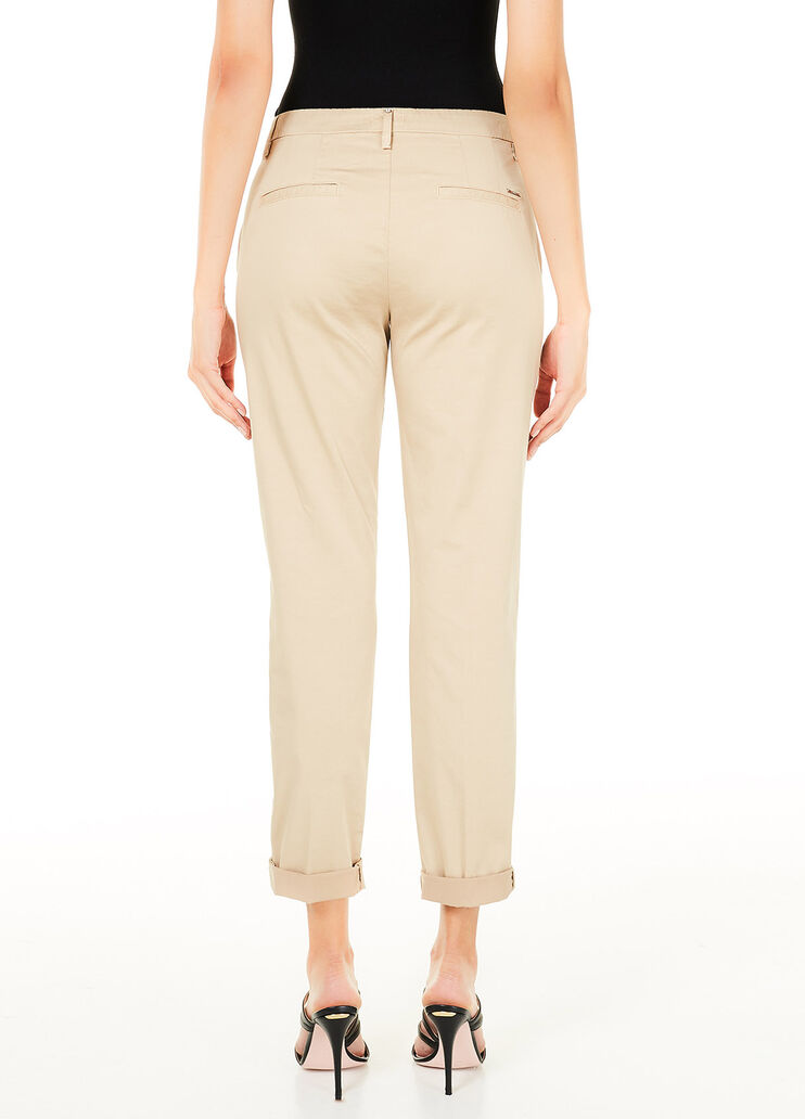 Chinos with appliqués Beige Liu Jo - large image number 1 Chinos with appliqués Beige Liu Jo - large image number 1