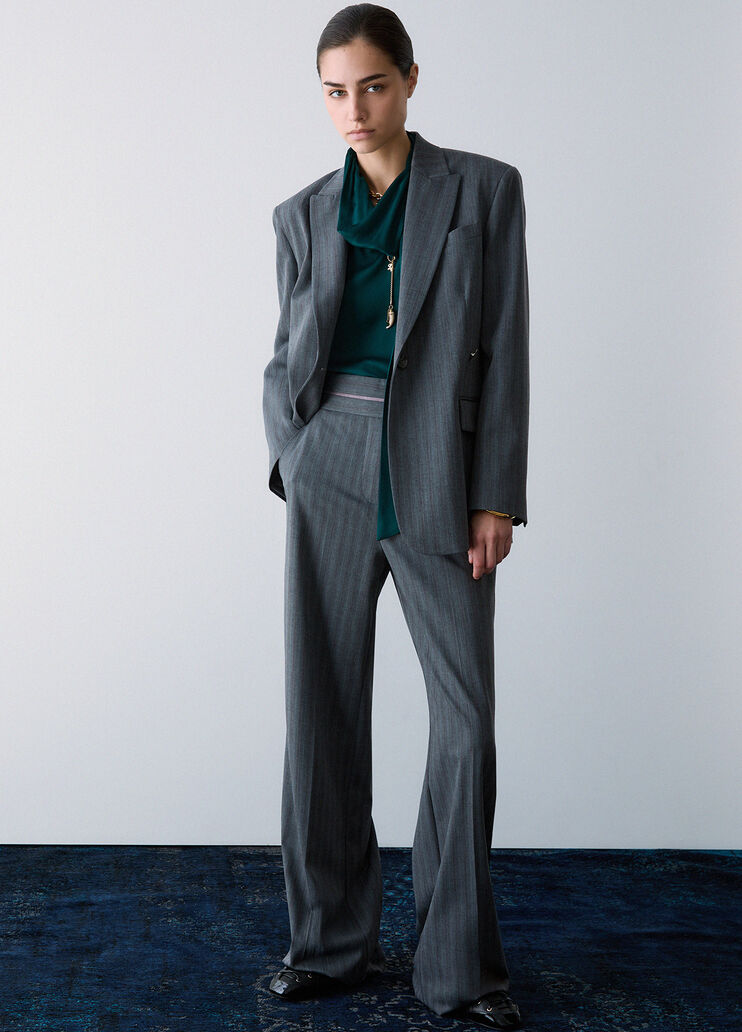 Blazer with Jewel Button dark grey Liu Jo - medium