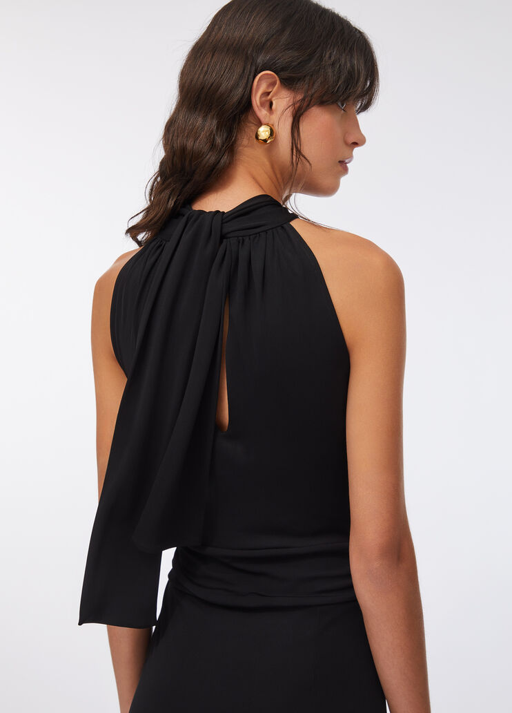 Kleid mit Schal Schwarz Liu Jo - medium