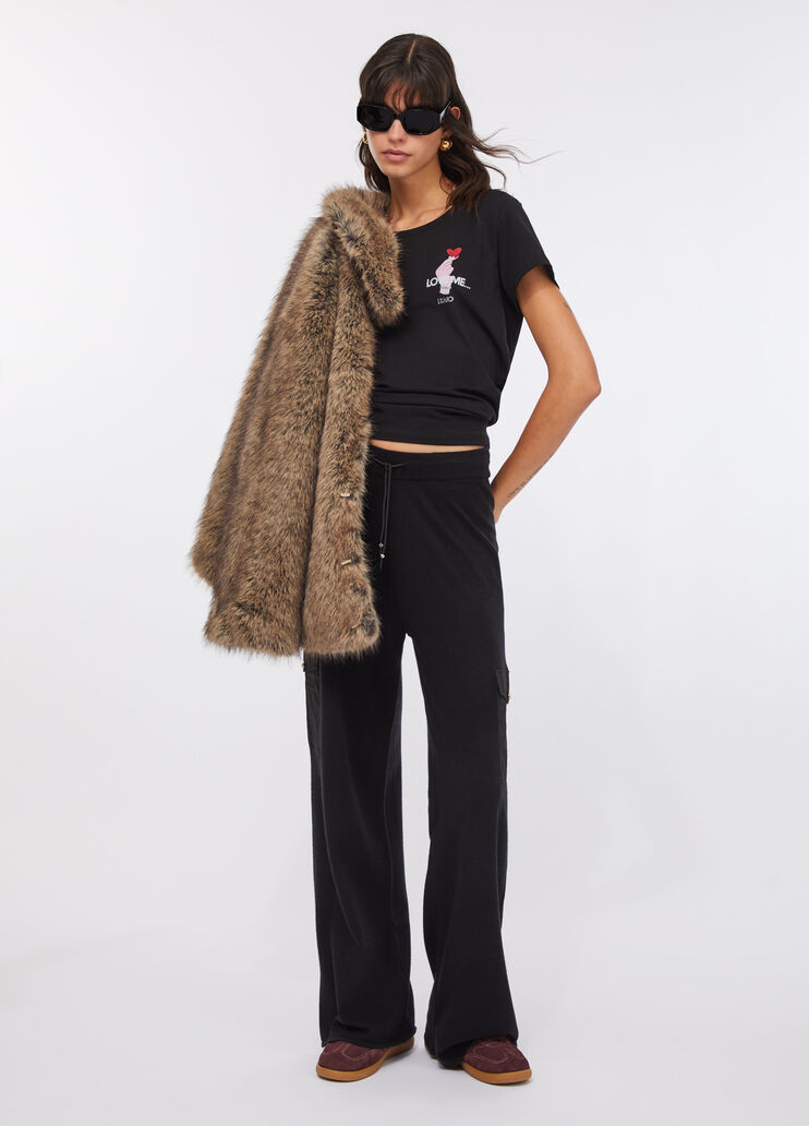 T-shirt en coton noir Liu Jo - large image number 5