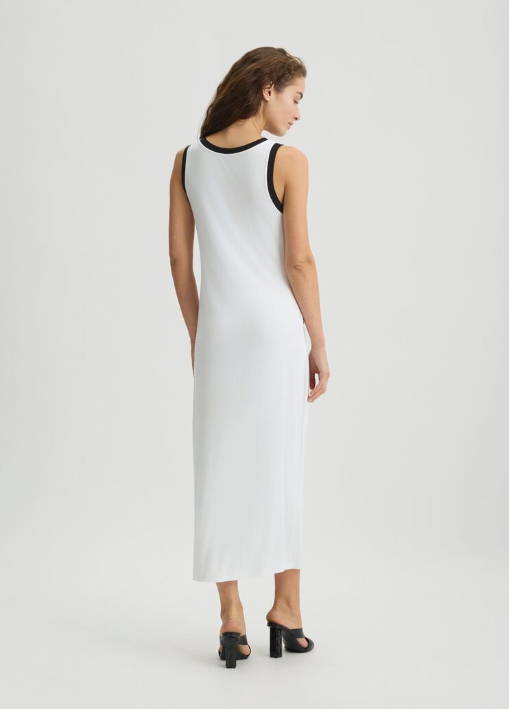 Long dress with logo white/black Liu Jo - large image number 1 Long dress with logo white/black Liu Jo - large image number 1