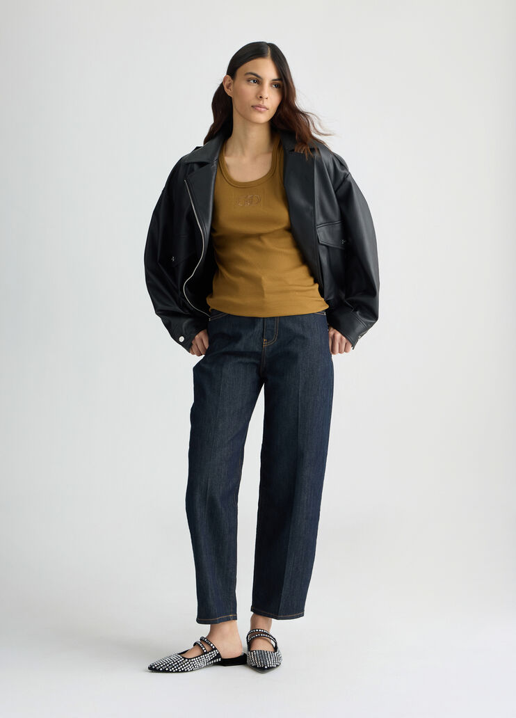 Carrot-fit high-rise jeans dark denim Liu Jo - medium Carrot-fit high-rise jeans dark denim Liu Jo - medium