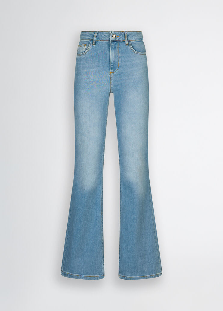 High-rise flared jeans denim Liu Jo - medium