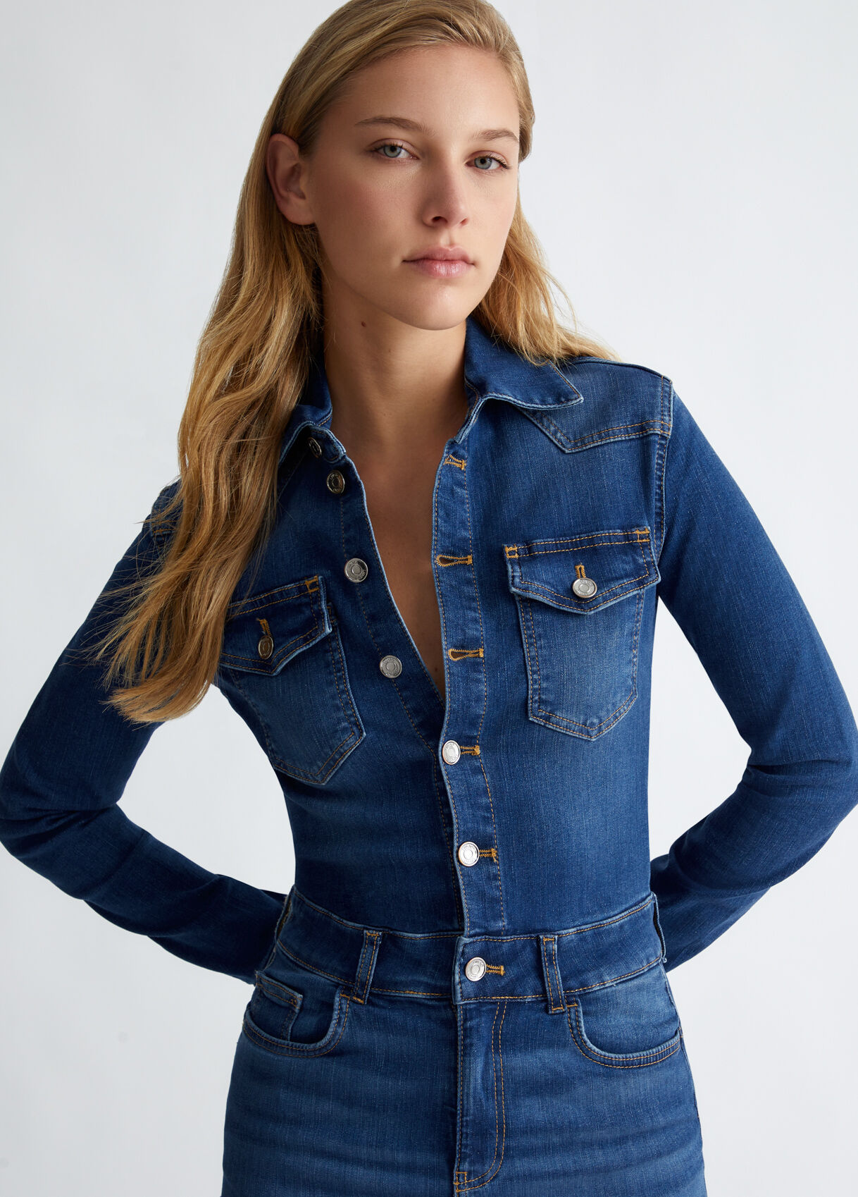 Robe en jean liu jo cheap