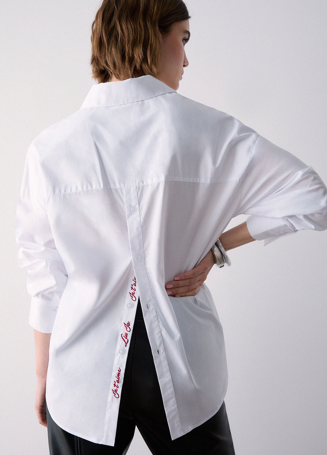 Shirt with Back Slit optical white Liu Jo - large image number 2