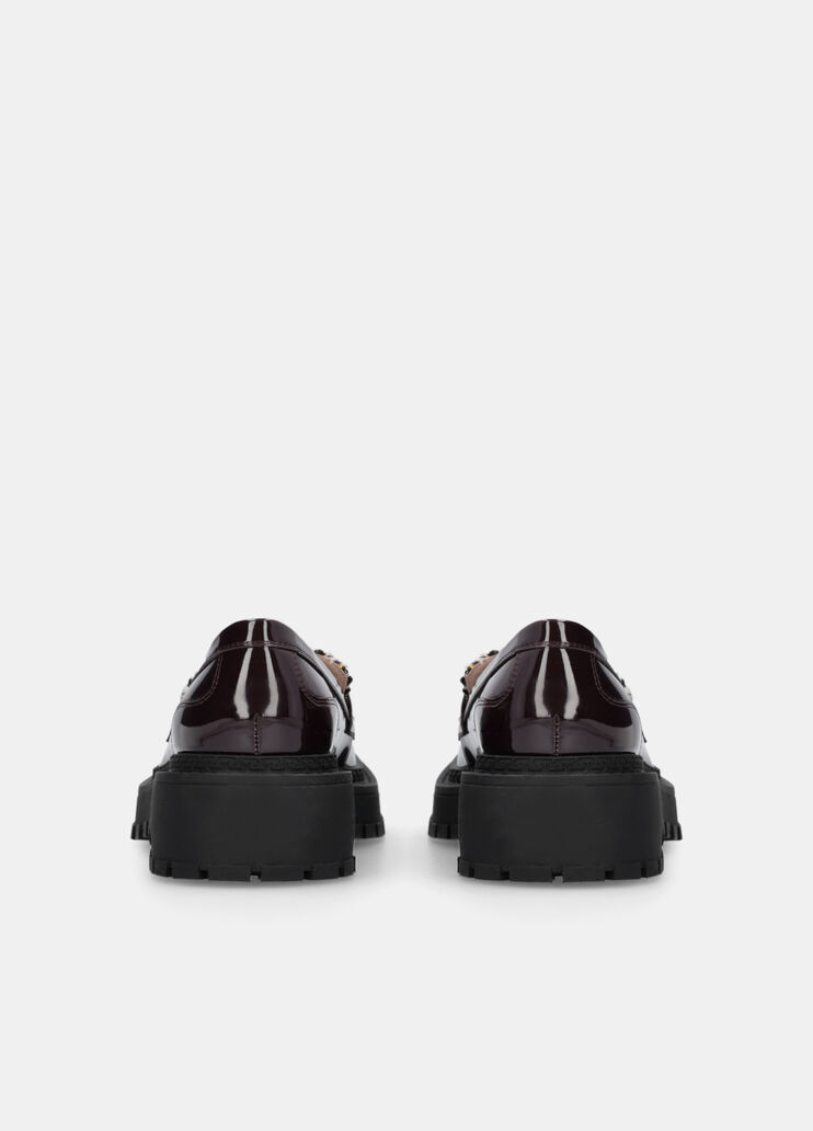 Loafers with bouclé insert amarone Liu Jo - large image number 6