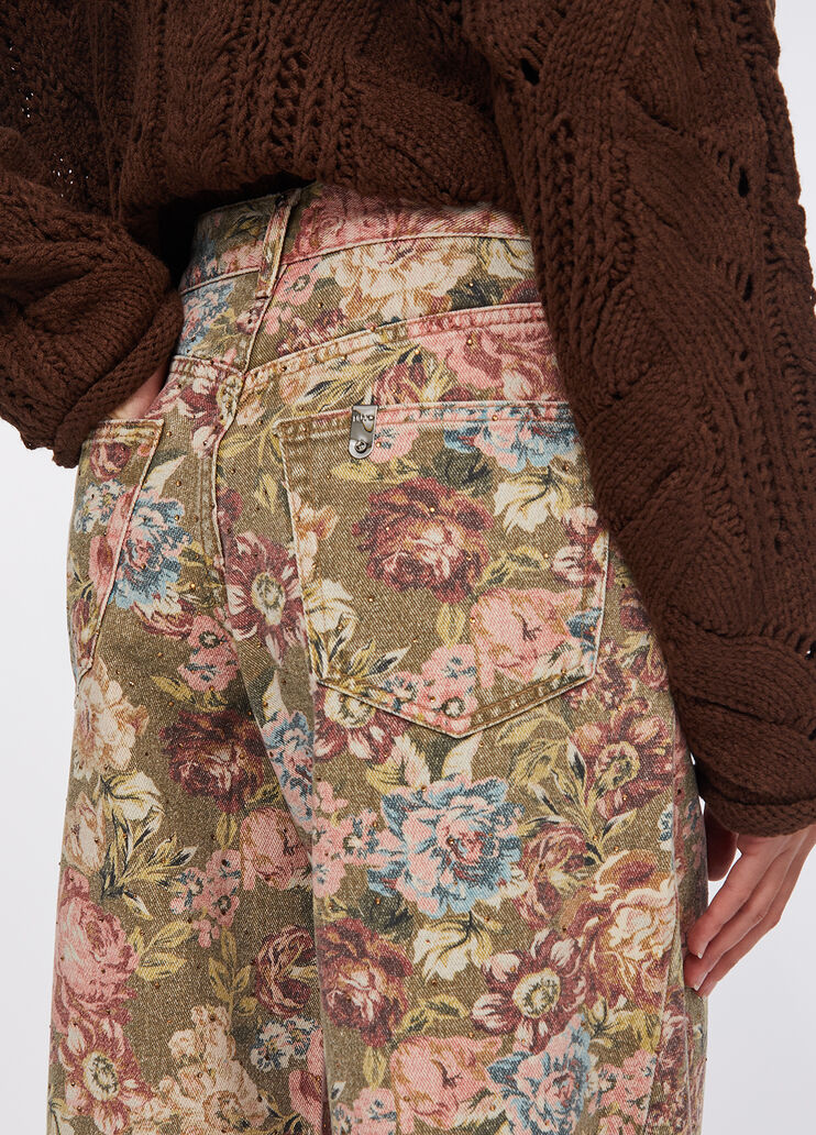 Flare-Hose mit Print Sanderson-Print Liu Jo - large image number 4