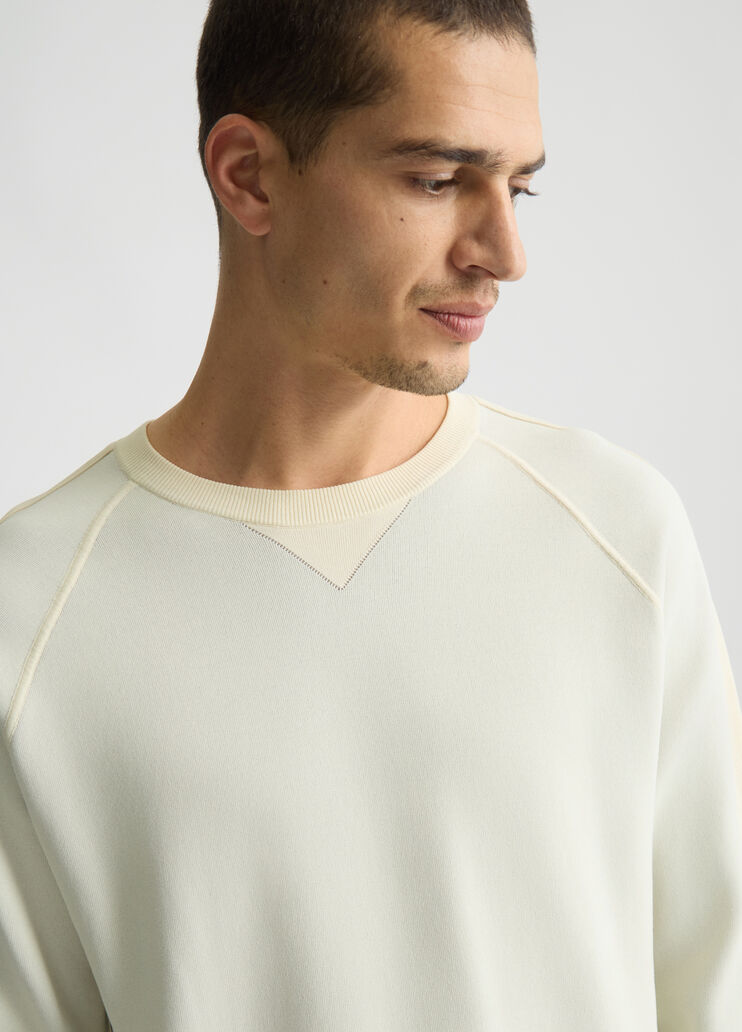 White round-neck jumper tofu white Liu Jo - large image number 2 White round-neck jumper tofu white Liu Jo - large image number 2