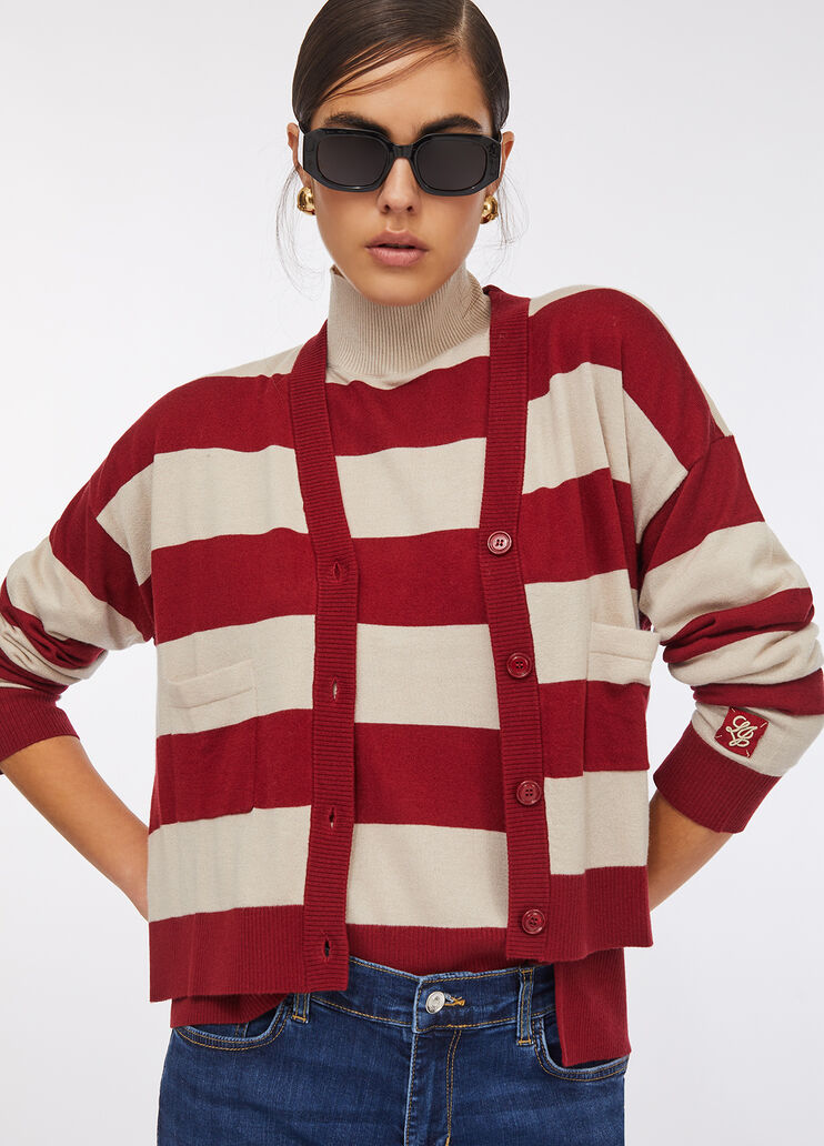 Striped cardigan red Liu Jo - large image number 2