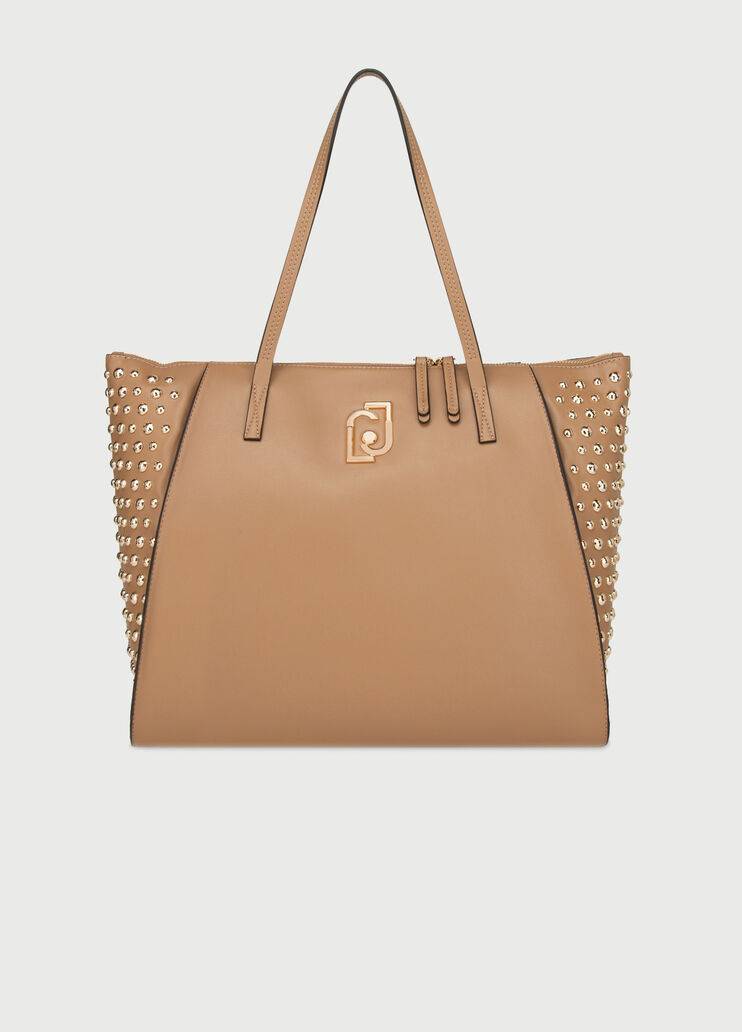 Studded shopping bag Walnut Liu Jo - large image number 0