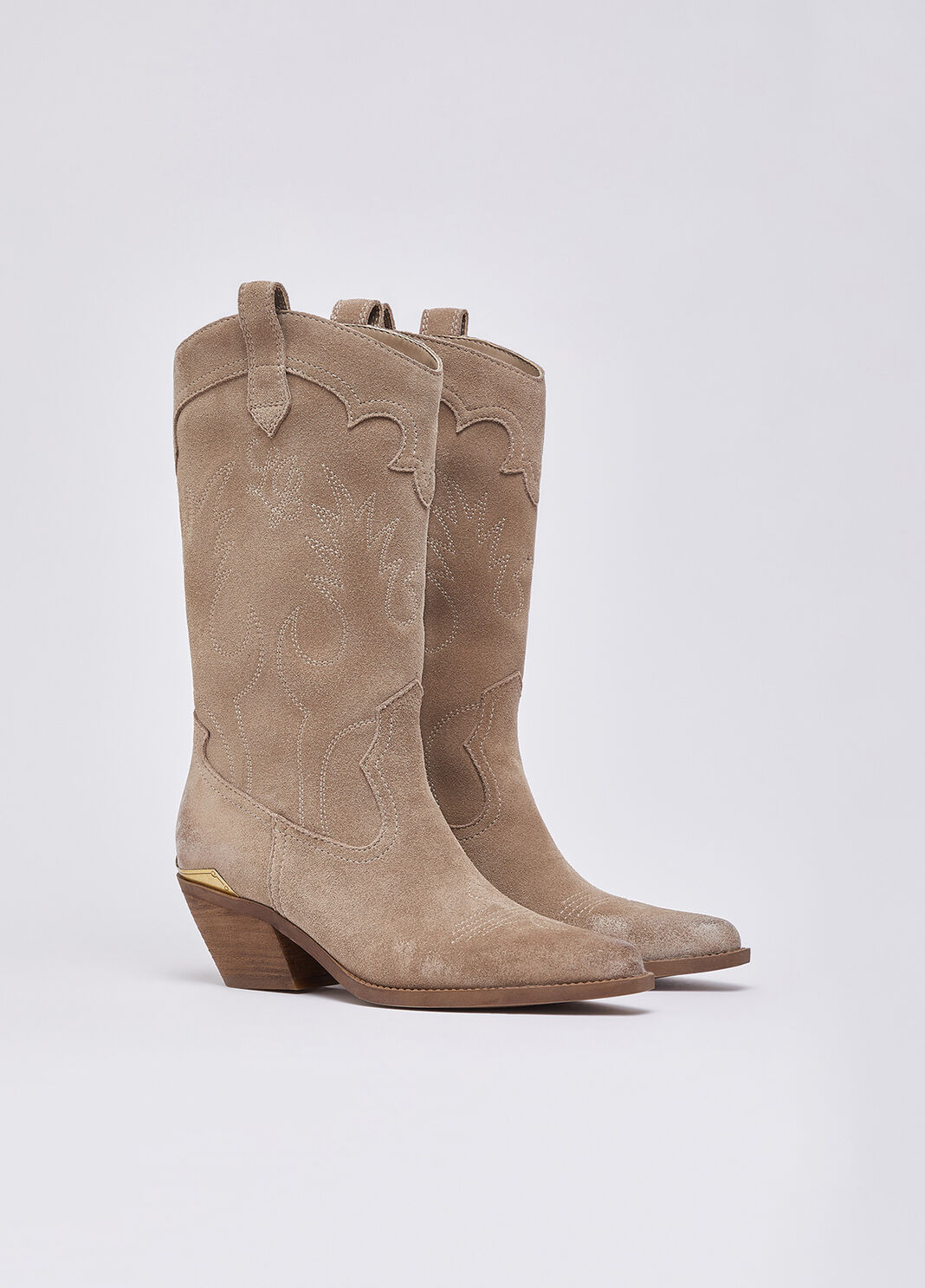 Suede cowboy boots havana Liu Jo - large image number 2