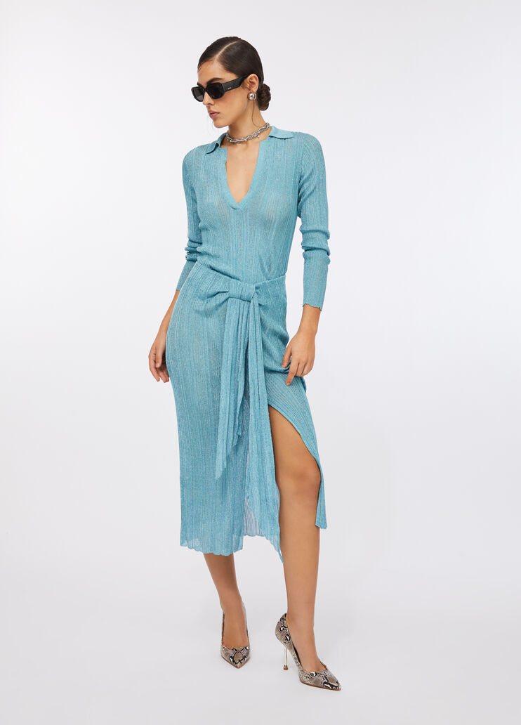 Pull en Lurex® vert d'eau Liu Jo - large image number 5