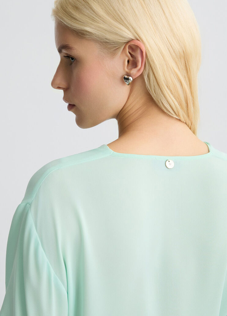 Georgette blouse mint Liu Jo - large image number 3 Georgette blouse mint Liu Jo - large image number 3