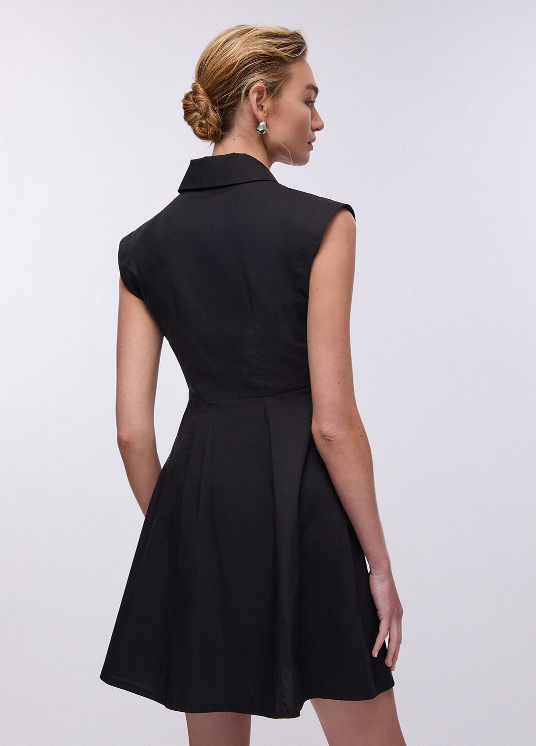 Short poplin dress black Liu Jo - large image number 1