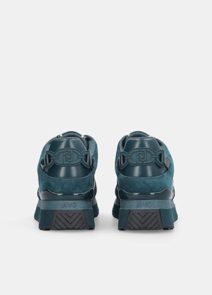 Leather platform sneakers  blue Liu Jo - large image number 7