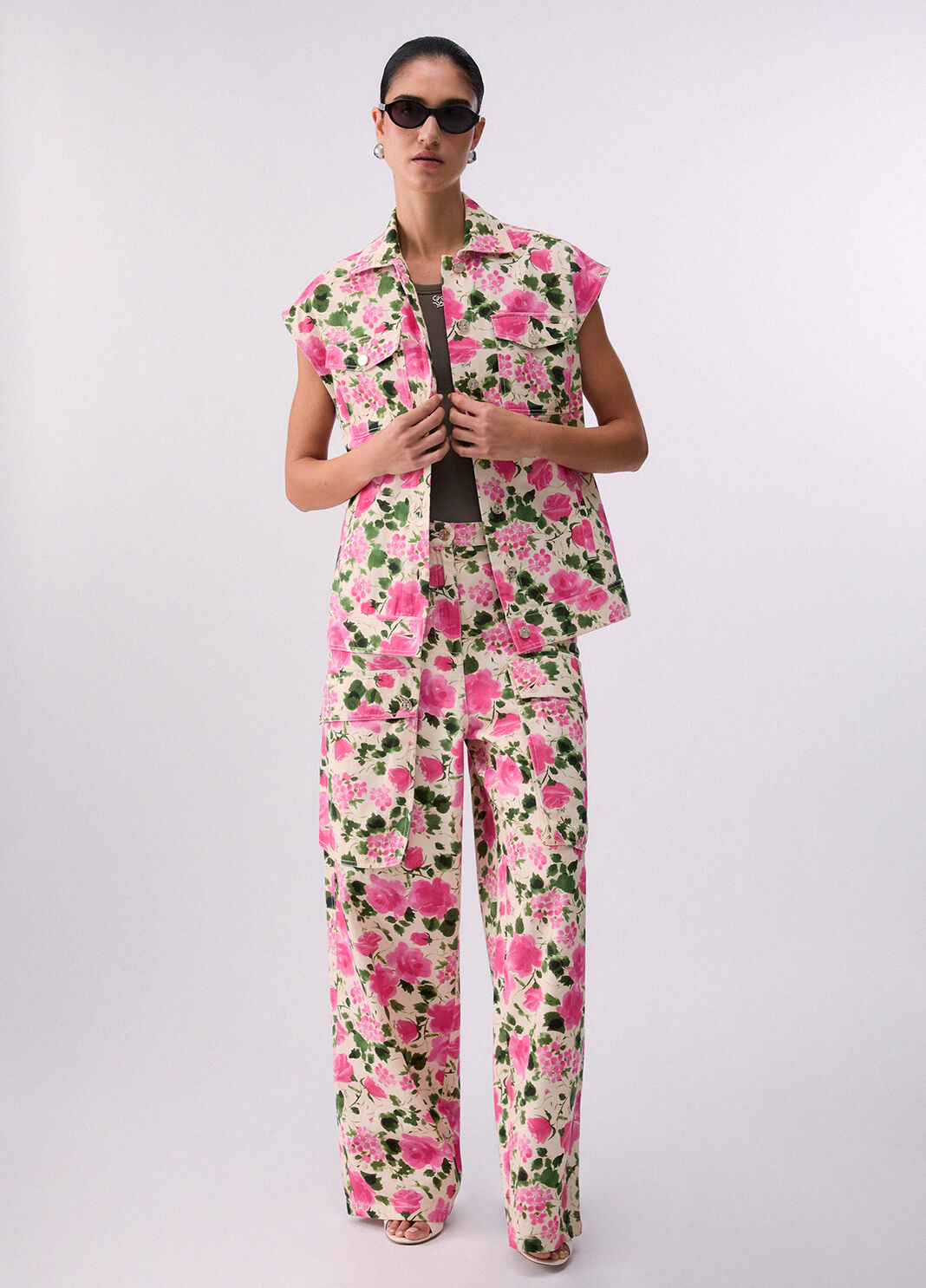 Printed vest floral Liu Jo - large image number 5