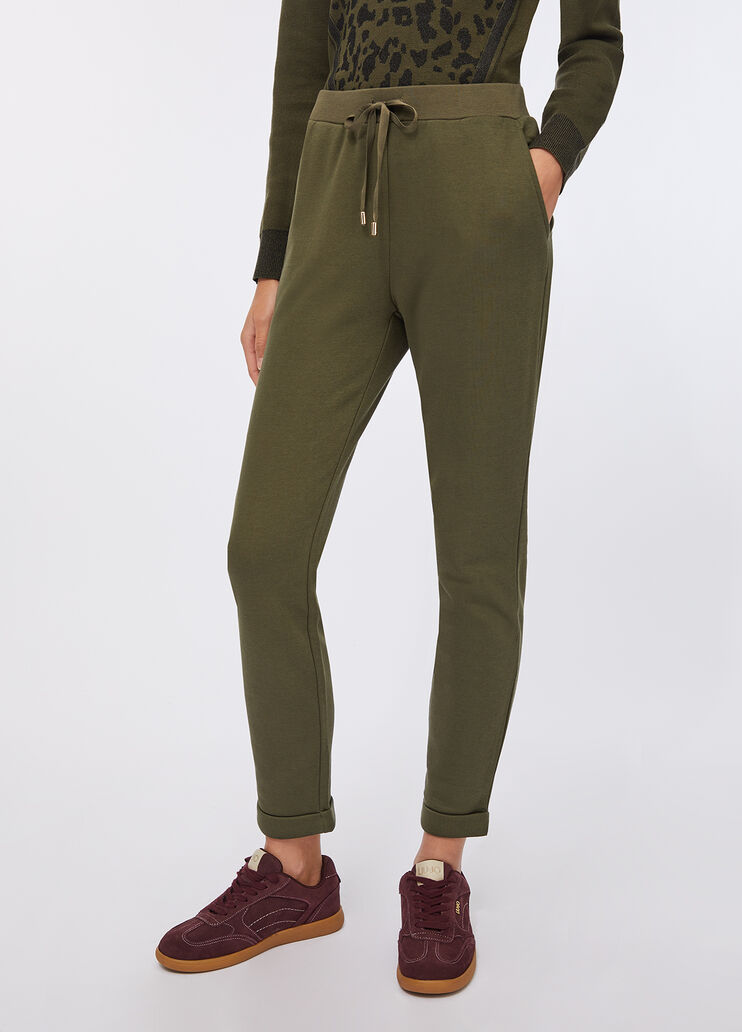 Fleece jogging pants  olive green Liu Jo - medium