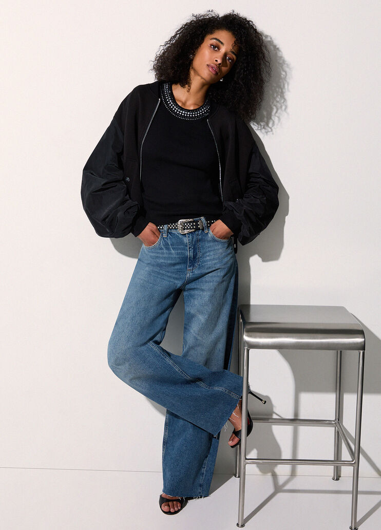 Куртка-бомбер с кулиской черный Liu Jo - medium