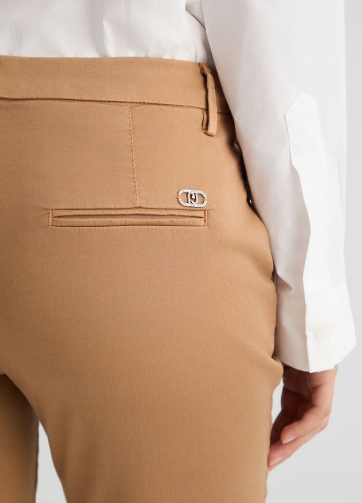 Beige chinos beige Liu Jo - large image number 4 Beige chinos beige Liu Jo - large image number 4
