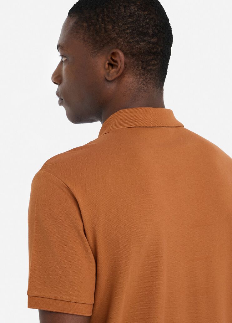 Cotton piqué polo shirt brown Liu Jo - large image number 4 Cotton piqué polo shirt brown Liu Jo - large image number 4