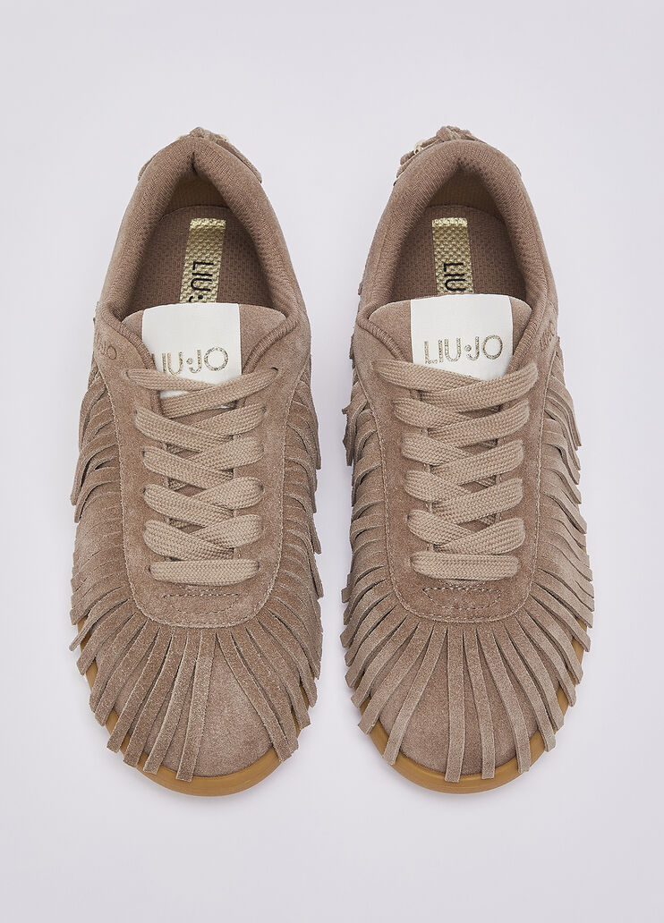 Suede Fringe Sneakers havana Liu Jo - medium