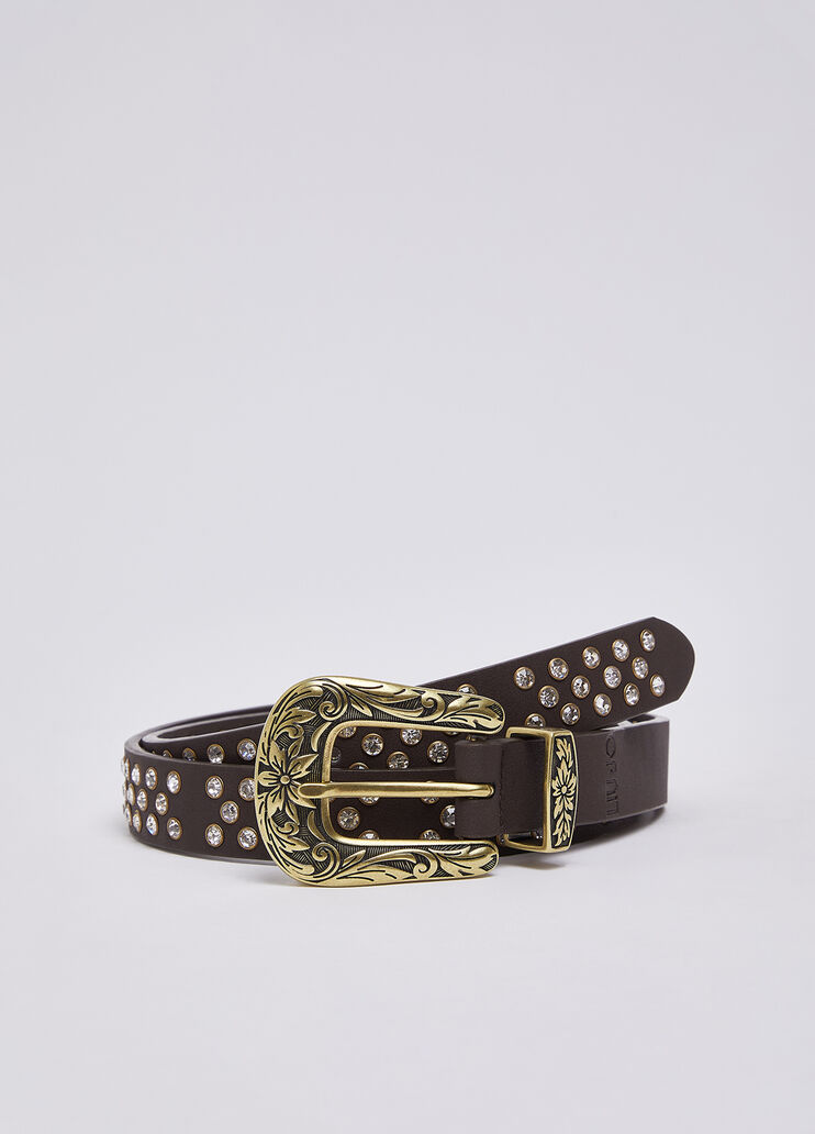 Belt with studs dark brown Liu Jo - medium