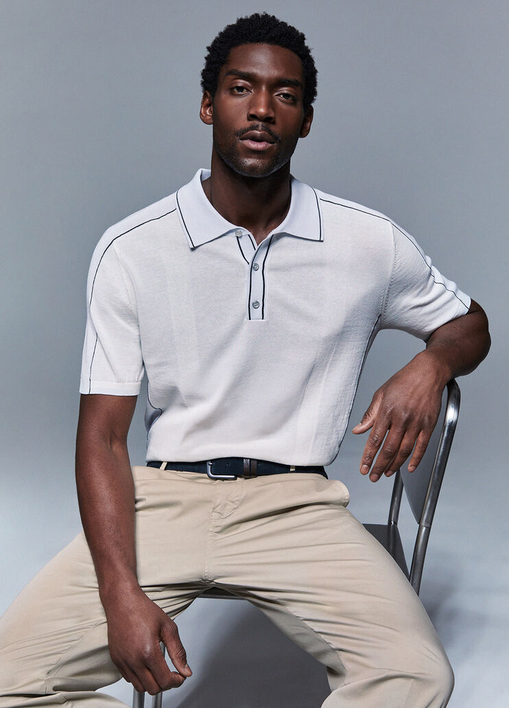 Knit polo-shirt white Liu Jo - medium