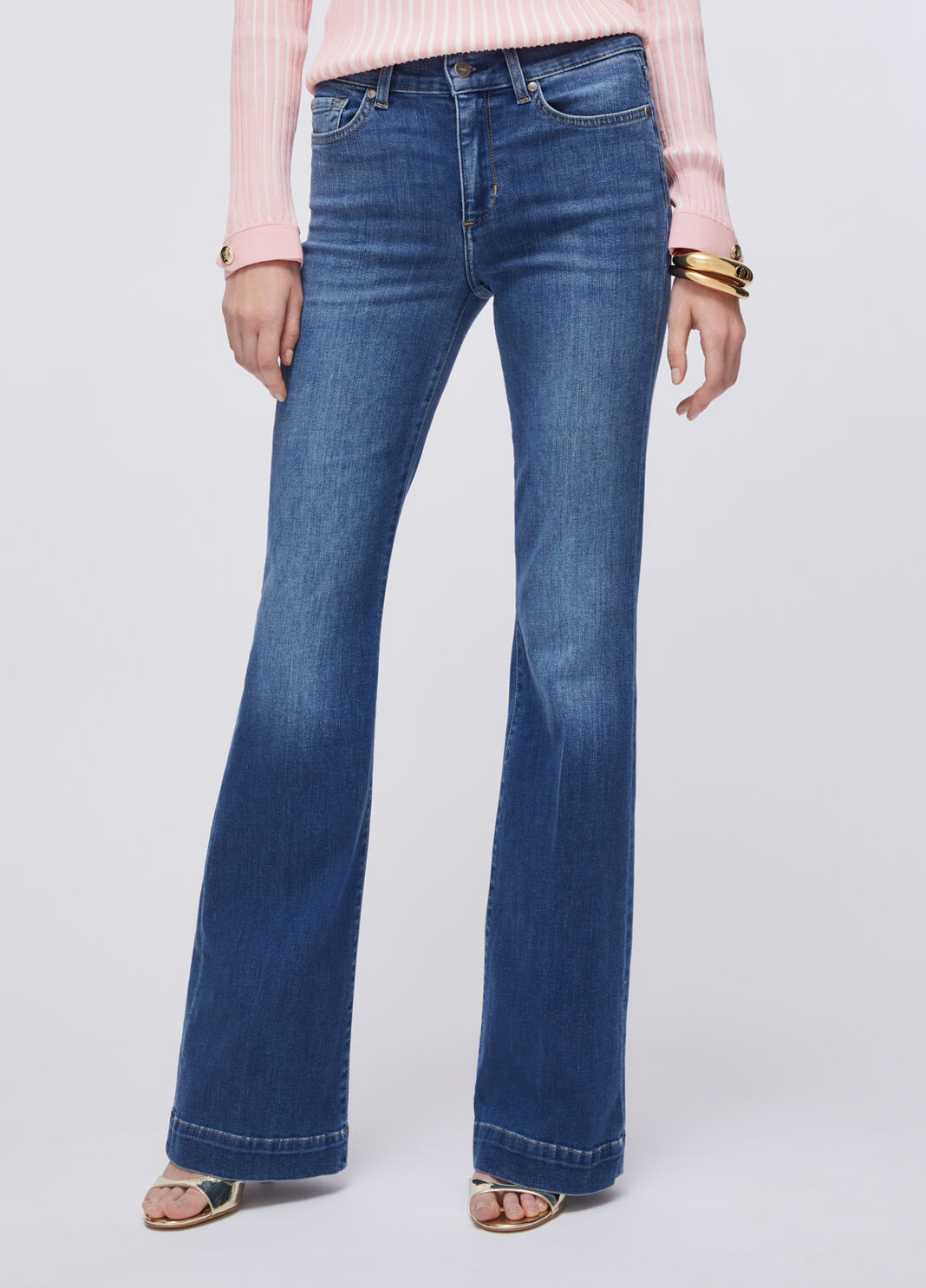 High-rise bootcut jeans dark blue denim Liu Jo - large image number 0