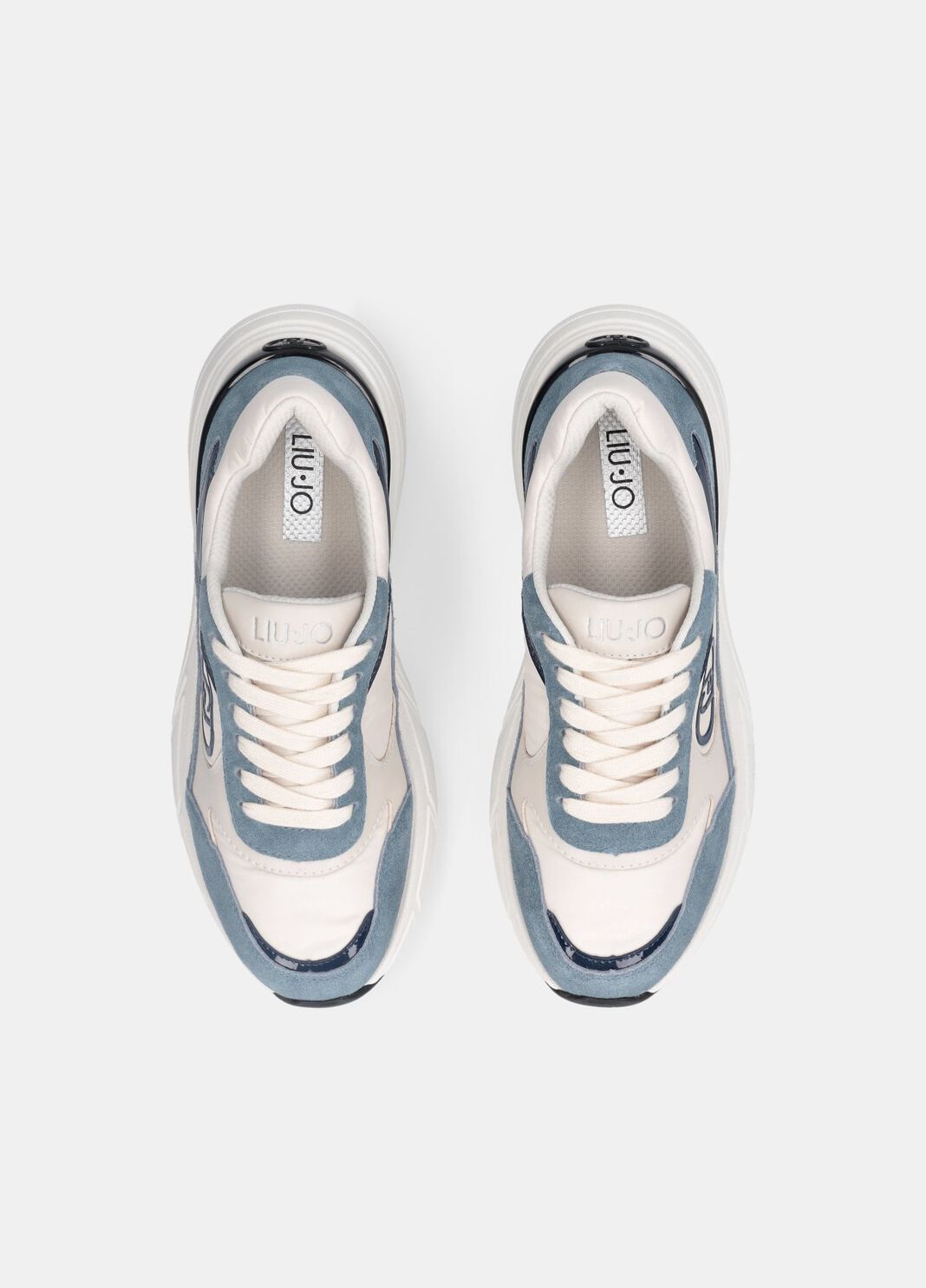 Suede and nylon sneakers beige Liu Jo - large image number 4