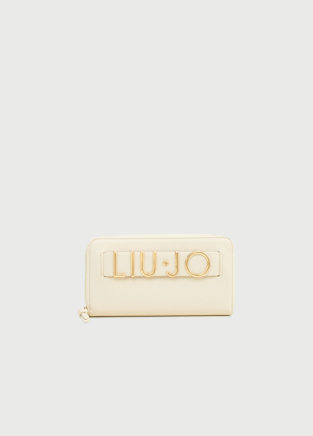 Large wallet with logo champagne Liu Jo - large image number 0