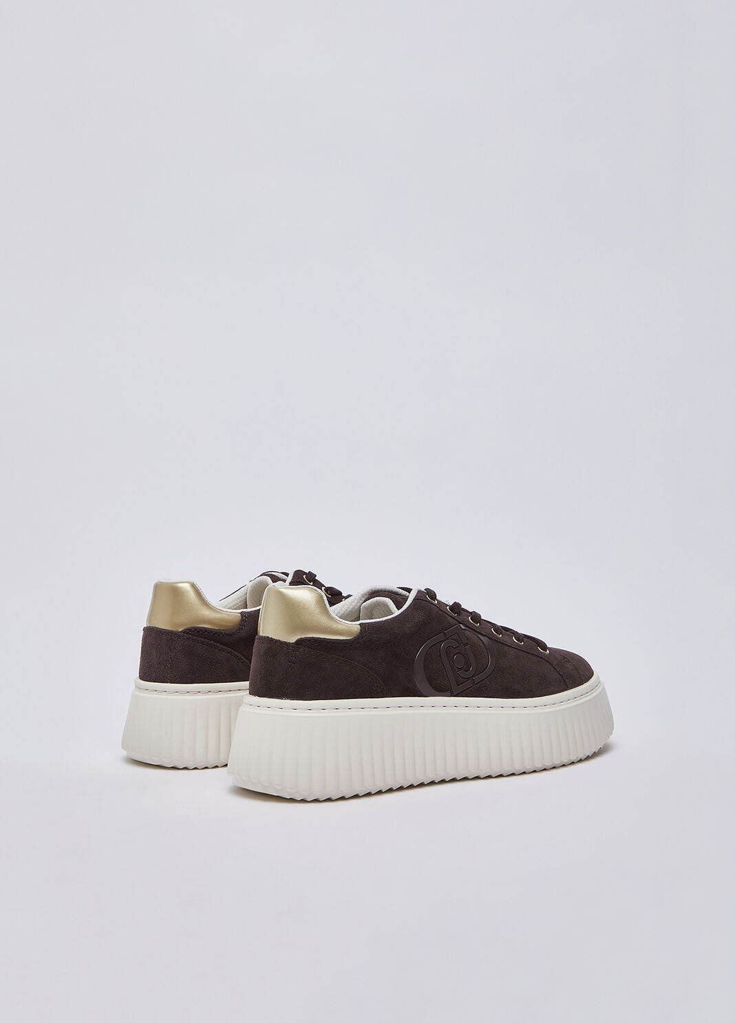 Platform sneakers in suede mocha Liu Jo - large image number 2