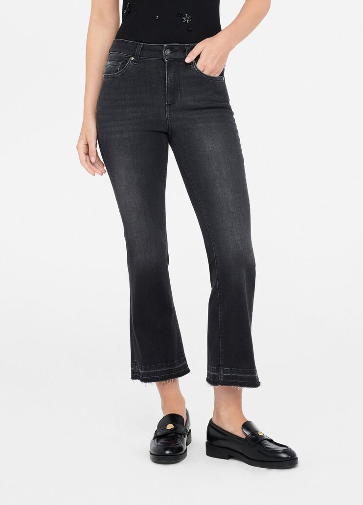 Liu Jo Better cropped bootcut jeans black denim Liu Jo - medium Liu Jo Better cropped bootcut jeans black denim Liu Jo - medium