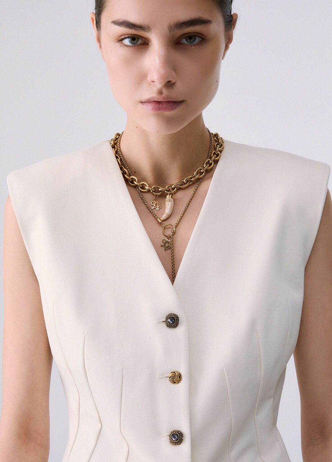 Milano stitch vest white Liu Jo - large image number 4