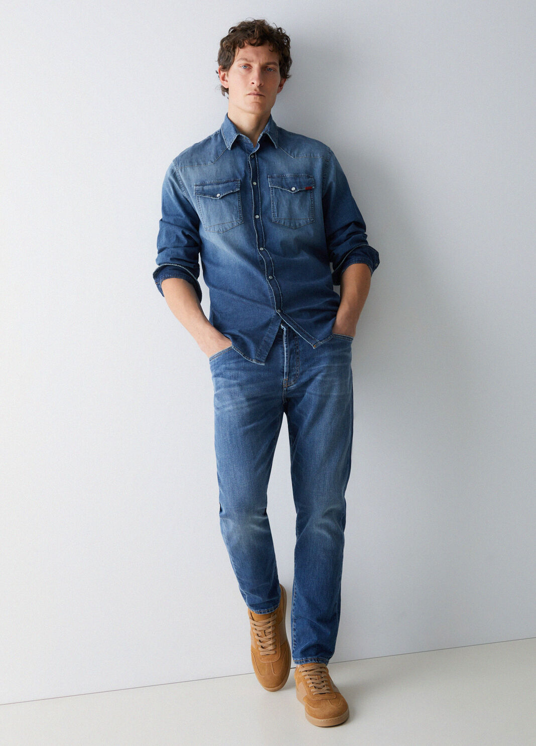 Tapered fit jeans blue denim Liu Jo - large image number 3