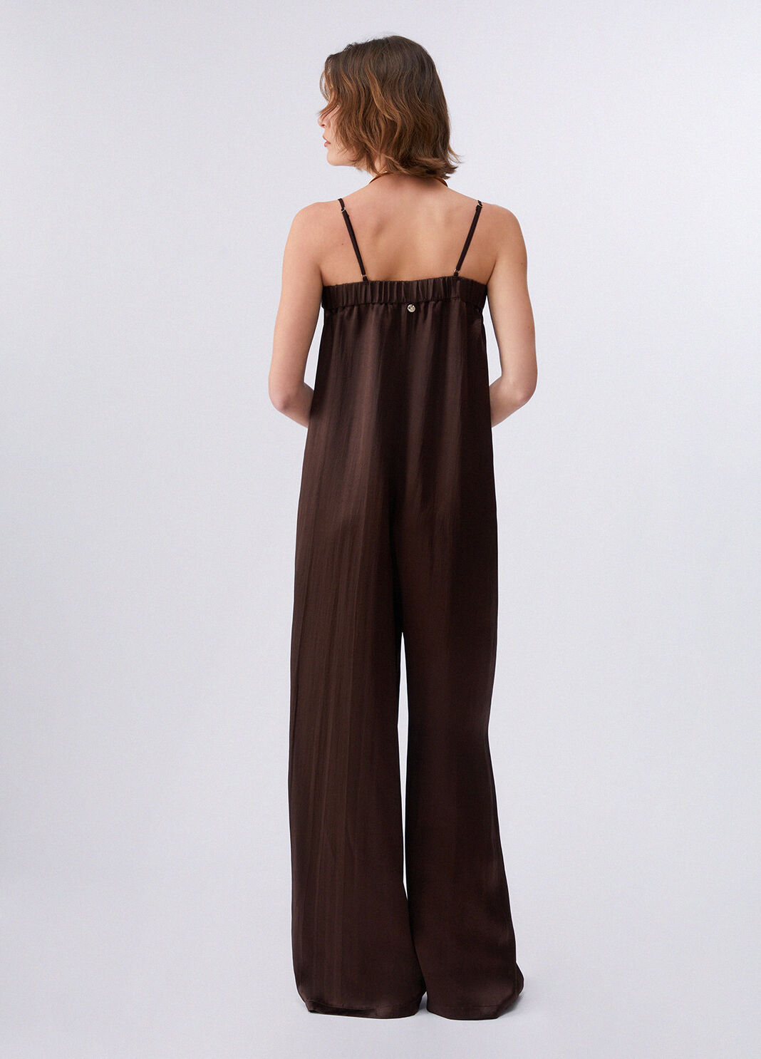 Eleganter Jumpsuit aus Satin braun Liu Jo - large image number 1