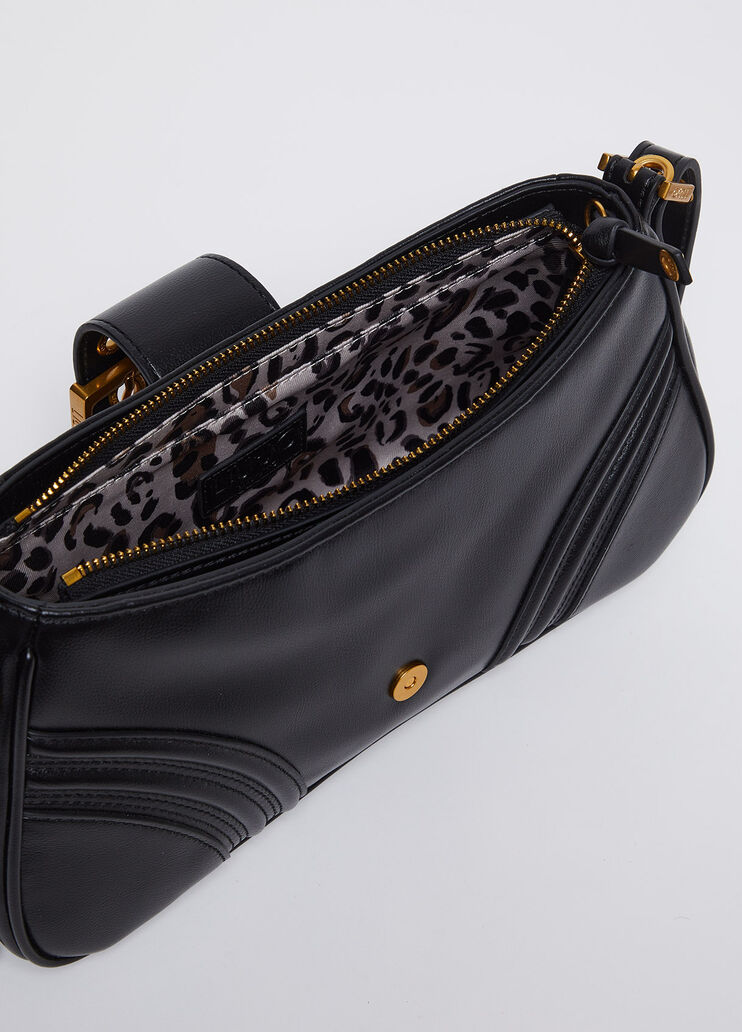 Shoulder bag with buckle colour black | Liu Jo