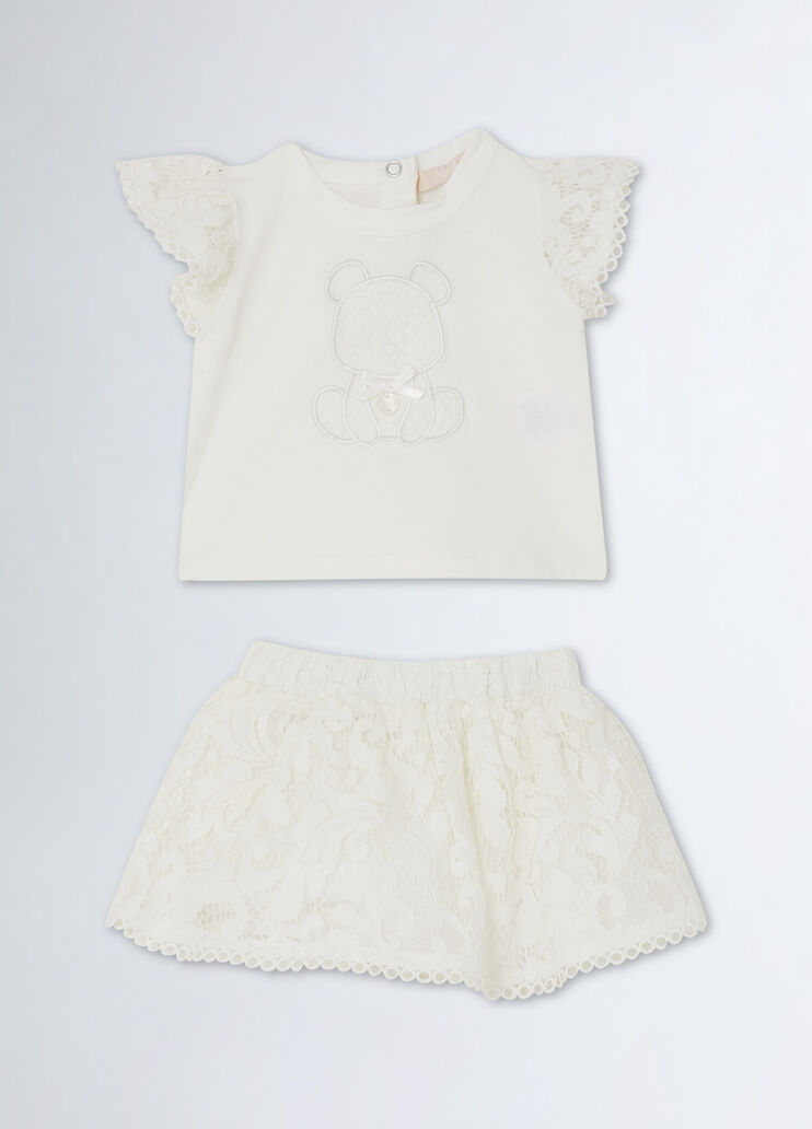 Baby girl’s lace set white Liu Jo - medium Baby girl’s lace set white Liu Jo - medium