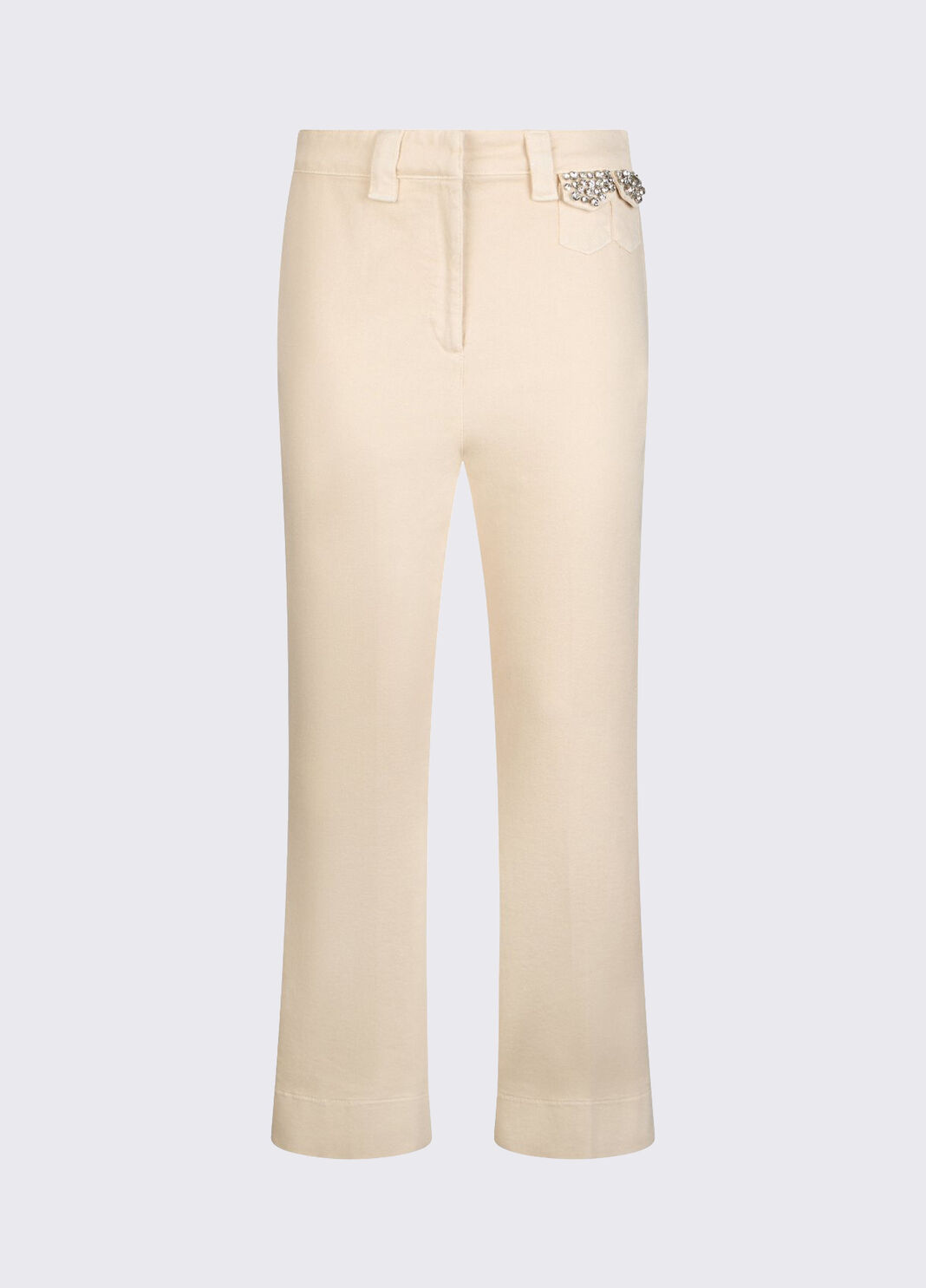 Cropped-Hose mit Schmuckstickereien Wei&szlig; Liu Jo - large image number 6