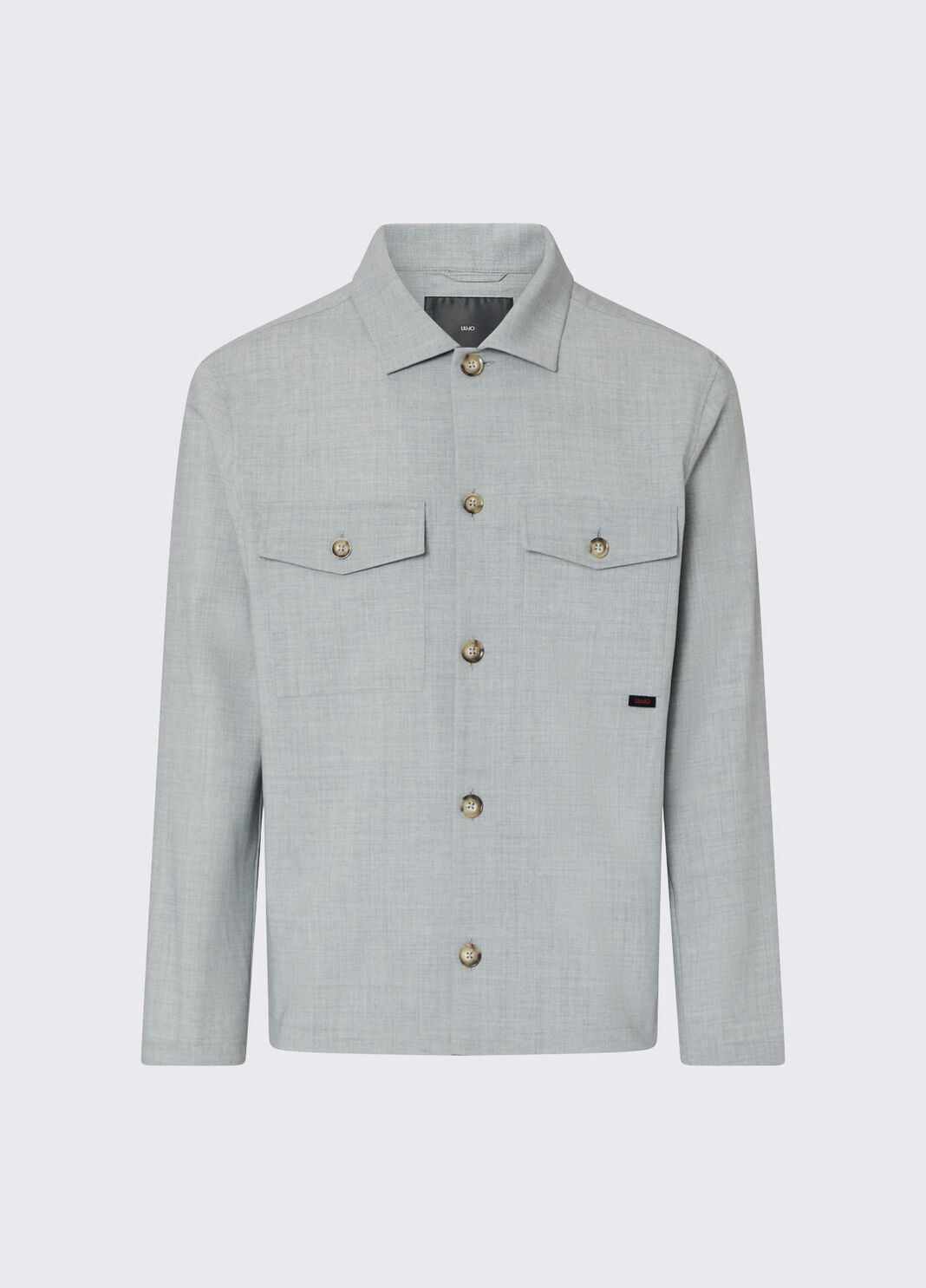 Wool-blend overshirt off-white Liu Jo - large image number 6