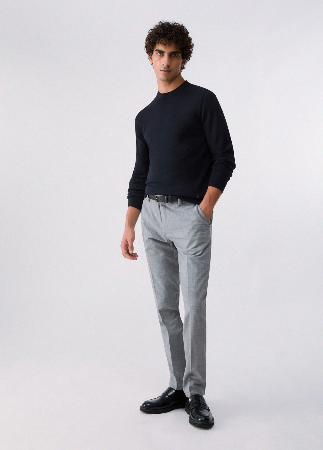 Strick aus Wolle merino Dunkelblau Liu Jo - large image number 5
