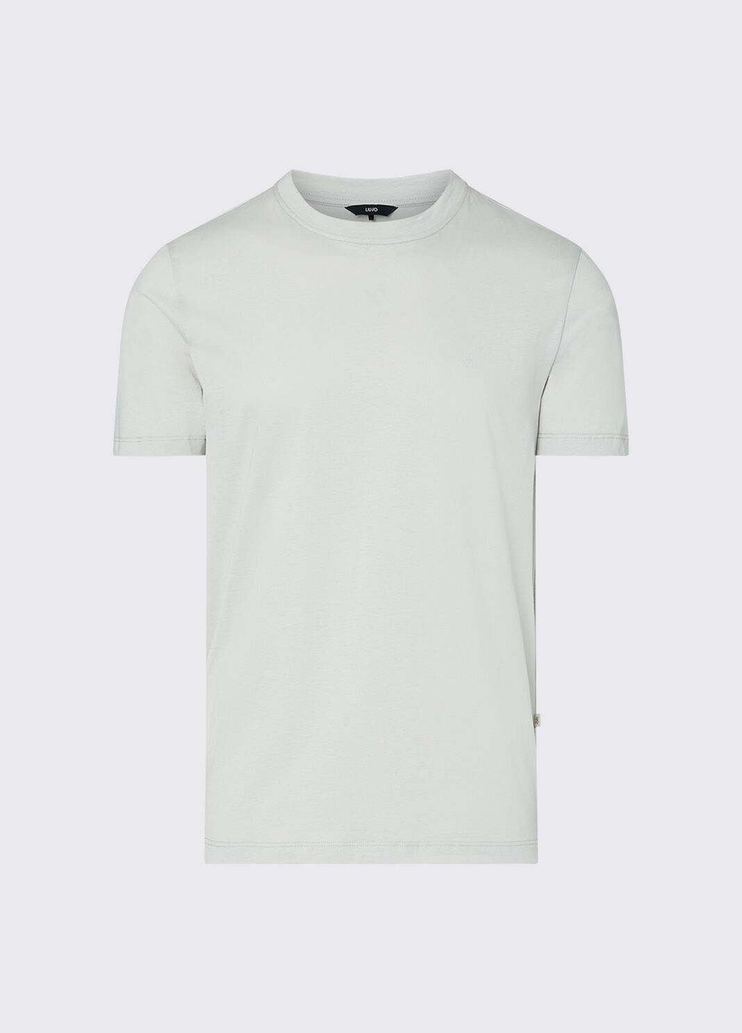T-shirt with logo embroidered light grey Liu Jo - large image number 6