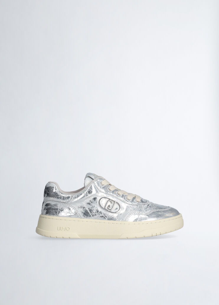 Distressed-effect sneakers silver tone Liu Jo - medium Distressed-effect sneakers silver tone Liu Jo - medium